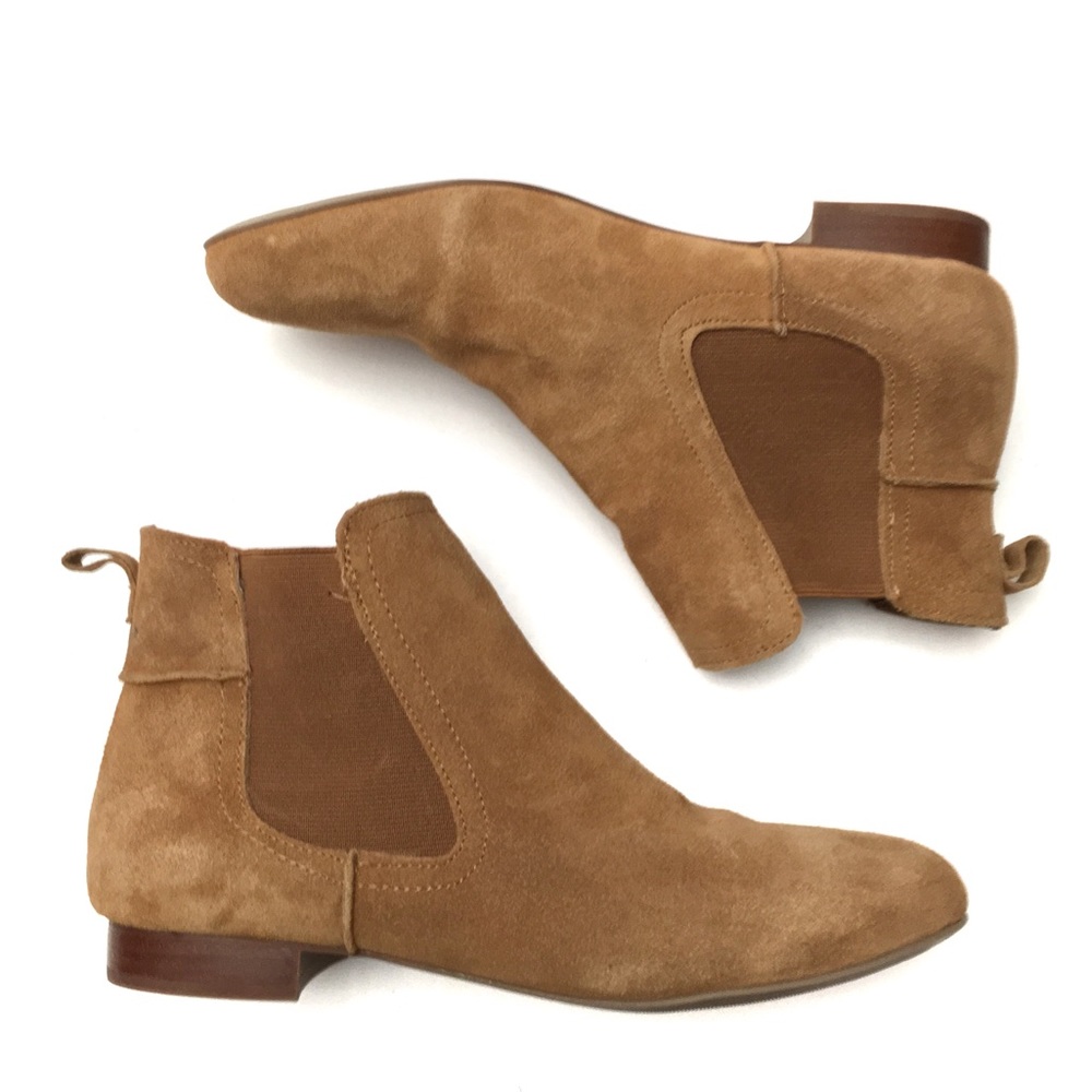 Steve Madden Suede Pull On Gored Ankle Boots - Picture 1 of 8